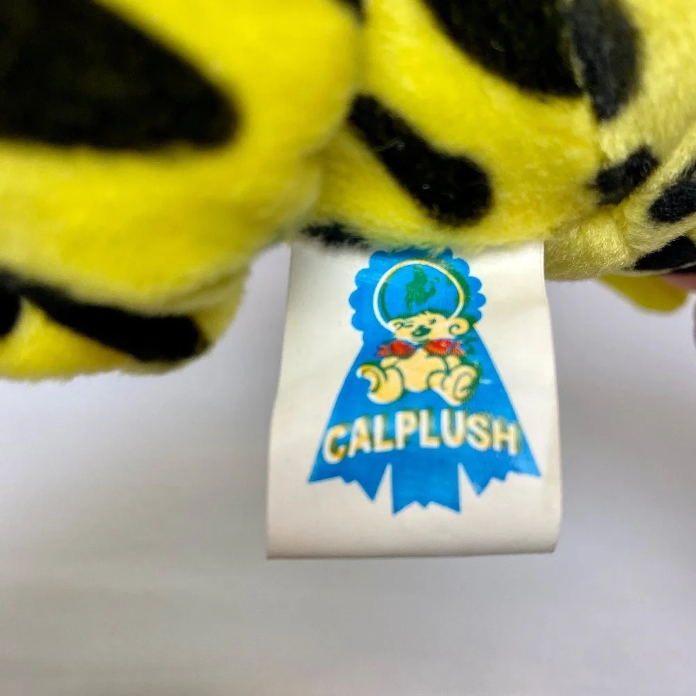 NWT Pair of Cal plush Green | Yellow Cuddly Soft Plush Animal Spotted Frogs